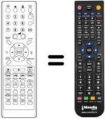 Télécommande équivalente 076R0HN010