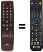 Télécommande équivalente 1000 IR