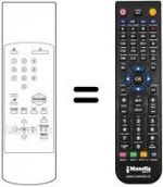 Télécommande équivalente 100 TS 026