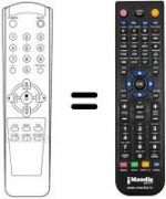 Télécommande équivalente 105-209A