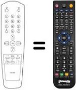 Télécommande équivalente 105-209C
