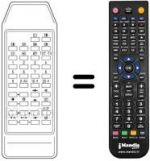 Télécommande équivalente 105-523G