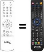 Télécommande équivalente 105-207H
