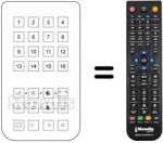 Télécommande équivalente Radiomarelli 16 CHANNELS US