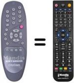 Télécommande équivalente 19900158