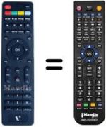 Télécommande équivalente United LED 19X15