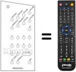 Télécommande équivalente 20 / 40 CHANNELS US