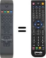 Télécommande équivalente Techwood TW 22916 B19 LED