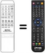 Télécommande équivalente 209 T