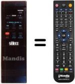 Télécommande équivalente 2B 20 E