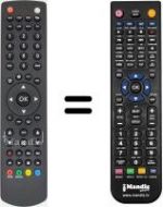 Télécommande équivalente Saba KL 32 B 100