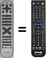 Télécommande équivalente Hitachi 19 LD 2550 EW