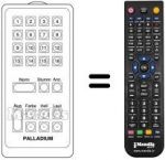 Télécommande équivalente 3405 / 7110.96