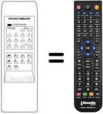 Télécommande équivalente 3600VR / 29 PROGR
