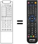 Télécommande équivalente 3F14-00022-050