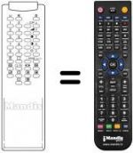 Télécommande équivalente 3F14-00022-080