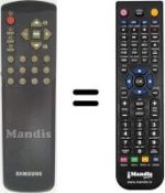 Télécommande équivalente Samsung CX 5312W