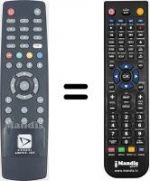 Télécommande équivalente 42501810-1820