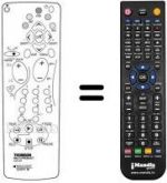 Télécommande équivalente Thomson 32 WX 66 EW