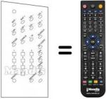 Télécommande équivalente 510.01.0131