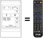 Télécommande équivalente 56.38111