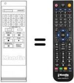 Télécommande équivalente LG GHV-8215