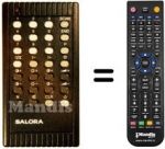 Télécommande équivalente Salora 1F8