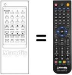 Télécommande équivalente 610.048.5891
