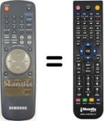 Télécommande équivalente Samsung SV-35 XK
