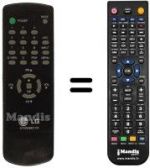 Télécommande équivalente 6710V00017M