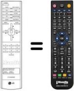 Télécommande équivalente LG MW 30LZ10