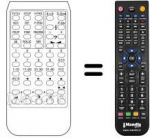 Télécommande équivalente 701 308 043