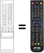 Télécommande équivalente 861852