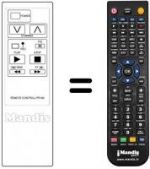 Télécommande équivalente 37240480045