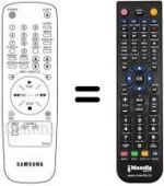 Télécommande équivalente 90099-633-214 C