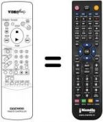 Télécommande équivalente 97PIR3BD13