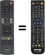 Télécommande équivalente Sharp LC 32 SH330E