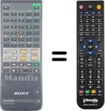 Télécommande équivalente Sony KV-211 XMTU
