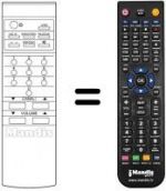 Télécommande équivalente A76M028030