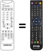 Télécommande équivalente Samsung 20 C3DF