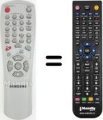 Télécommande équivalente Samsung SV-430 F
