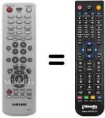 Télécommande équivalente Samsung DVD R-121