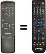Télécommande équivalente ASR 10 TG