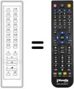 Télécommande équivalente Uher UC 142