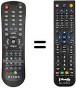 Télécommande équivalente Autovox AX 19DDT 58 HD