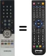 Télécommande équivalente Samsung LW 17M25CP