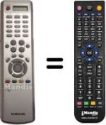 Télécommande équivalente Samsung WS 32M206V