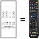 Télécommande équivalente REMOTE CONTROL UNIT 12 PROG