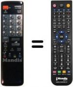 Télécommande équivalente CLE 876 F