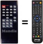 Télécommande équivalente UFD 95